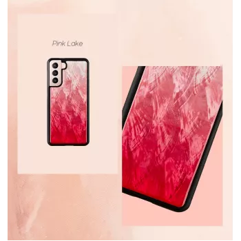 Dėklas iKins Samsung Galaxy S21 Ultra — pink lake black