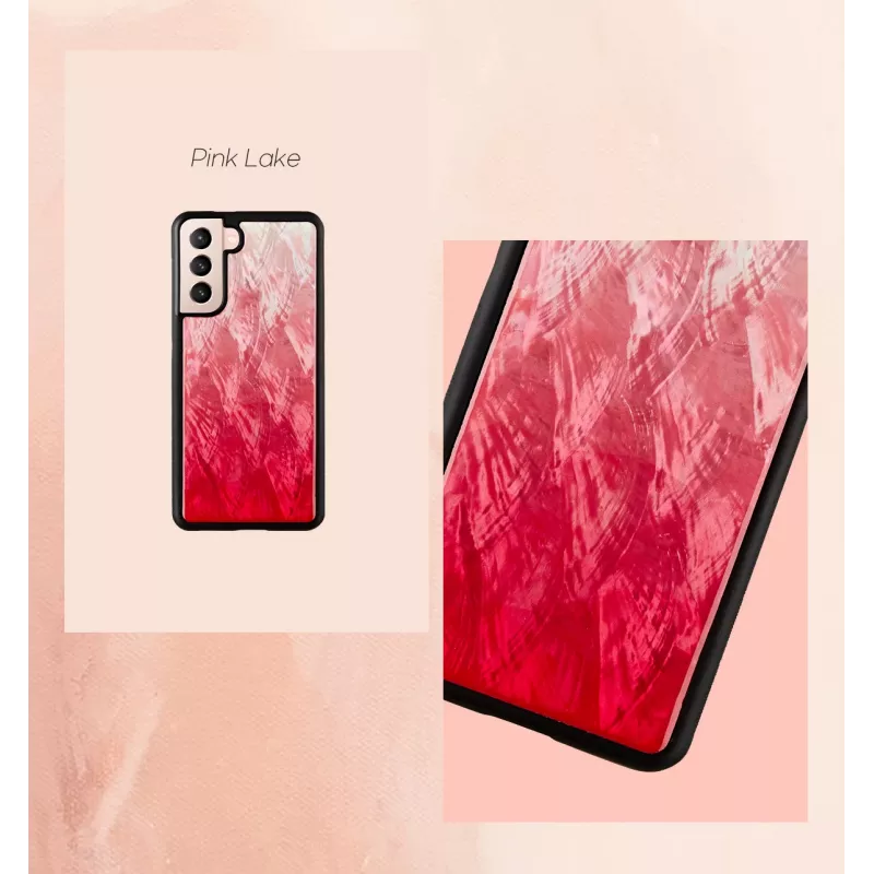 Dėklas iKins Samsung Galaxy S21 Ultra — pink lake black