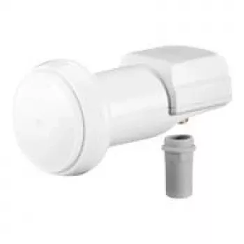 Wentronic Goobay Universal Single LNB, balta-pilka – skaitmeninis SAT LNB (DVB-S2) vienam abonentui (4K/HDTV/3D priėmimas) (67269)