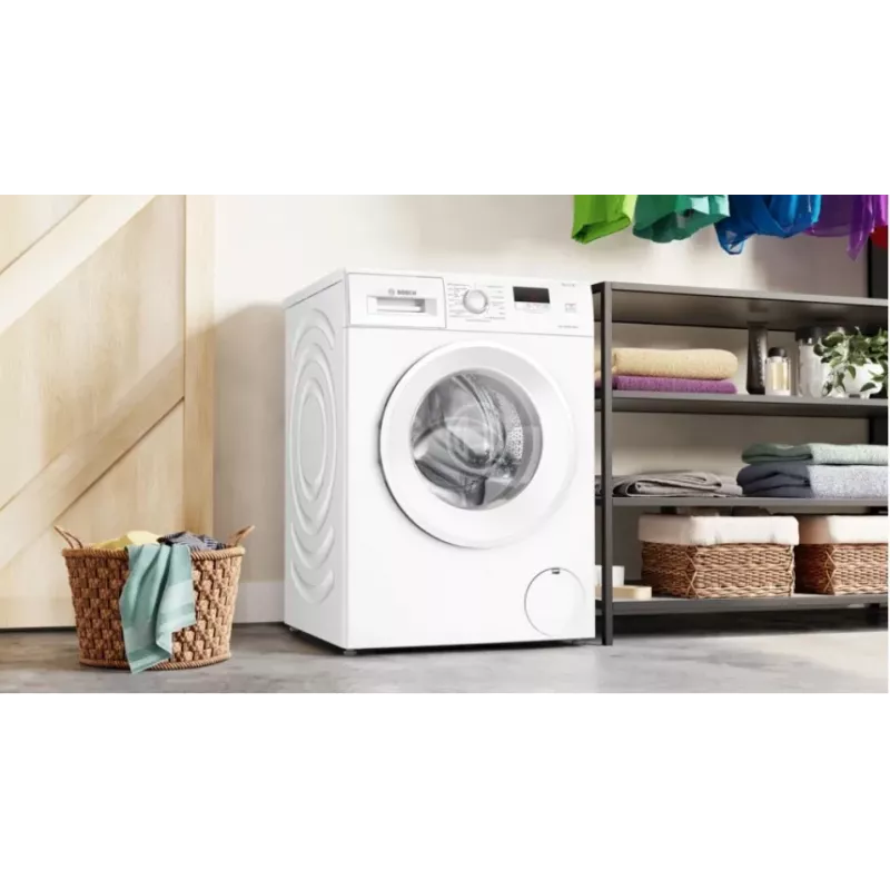 Skalbimo mašina Bosch WGE02201PL – 8 kg, 1200 aps./min., 55 l būgnas, LED ekranas, inverteris