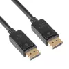 Akyga AK-AV-10 DisplayPort kabelis, kištukas–kištukas, auksuoti kištukai, 1,8 m, juodas