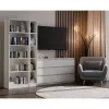 Vientisa knygų lentyna REGAŁ R25 25 cm balta