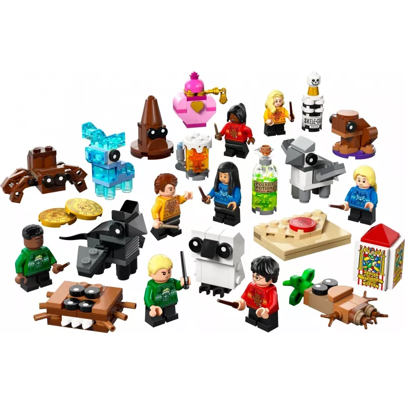 Konstruktorius LEGO Kalėdų kalendorius „Haris Poteris“ 2025 rinkinys 76456 – 278 dalių, 8 minifigūrėlės, nuo 7 metų
