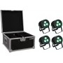 LED PAR rinkinys EUROLITE 20000846 — 4 šviestuvai, kiekvienas 3×8W QCL Spot