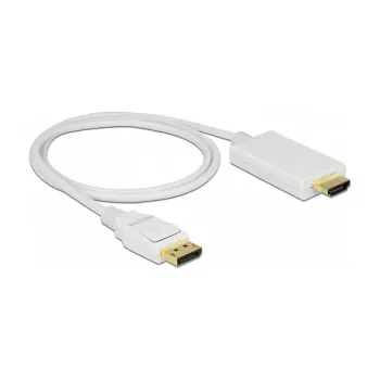 Laido adapteris DeLOCK 83817 1 m DisplayPort – HDMI baltas