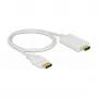 Laido adapteris DeLOCK 83817 1 m DisplayPort – HDMI baltas
