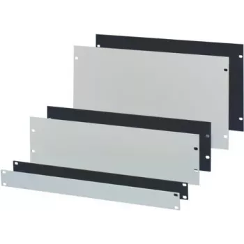 Schroff 40304-076 priekinis dangtelis – juoda/pilka, aliuminis, 3U, 483 mm (19 inch)