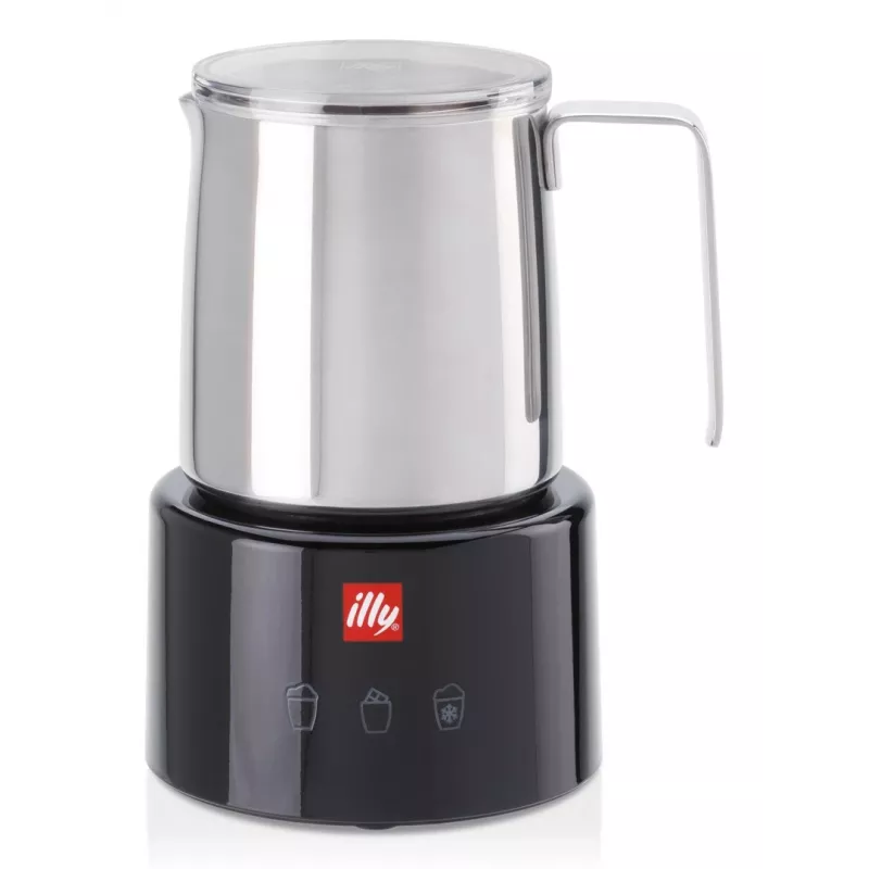 Pieno putotojas/šildytuvas Illy 23760 juodas nerūdijantis plienas 250 ml