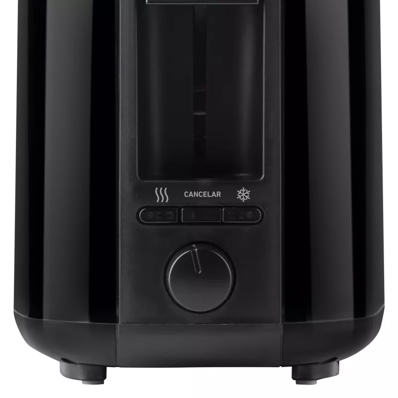 Skrudintuvas Jata JETT1585 2 griežinėliams 1400 W juodas mygtukai sukamasis reguliatorius 230 V plyšio plotis 25 cm gylis 3 cm