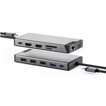 Docking stotelė ALOGIC DUCDDV3V2 12-in-1 Triple Display USB-C su Power Delivery ir daugiafunkciniu ryšiu