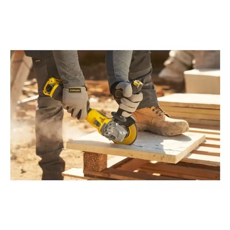 Stanley SFMCG710M1T-QW kampinis šlifuoklis 12,5 cm 8500 aps./min 800 W 1,84 kg
