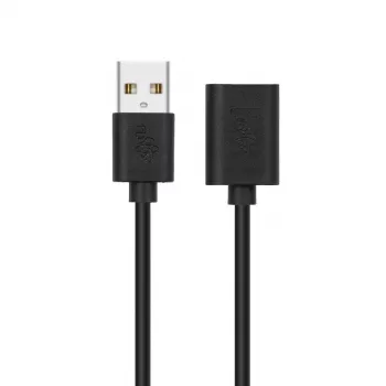 USB ilginimo laidas AM-AF 1,8 m juodas