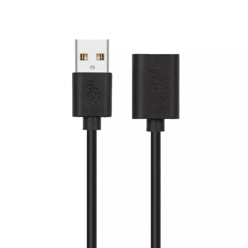 USB ilginimo laidas AM-AF 1,8 m juodas