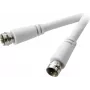 SpeaKa Professional SAT jungiamasis kabelis [1x F-kištukas - 1x F-kištukas] 3 m 90 dB Baltas (SP-7870004)