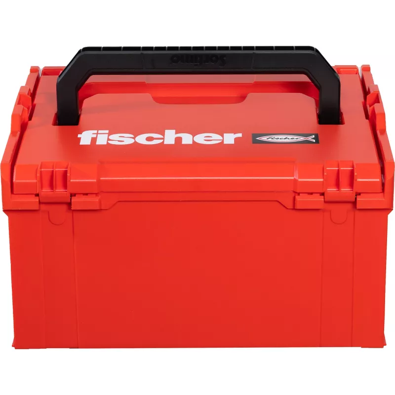 Tuščia modulinė dėžė įrankiams FISCHER L-BOXX FLB 238, raudona/juoda