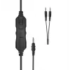 Žaidimų ausinės White Shark GH-2540 Elephant Black su RGB apšvietimu ir nuimamu mikrofonu
