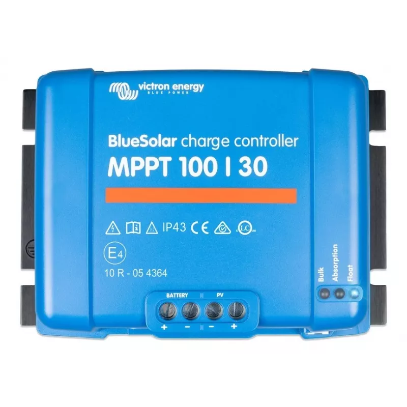 MPPT saulės kolektorių valdiklis Victron Energy BlueSolar 100/30 — 30A, 100V maks. PV