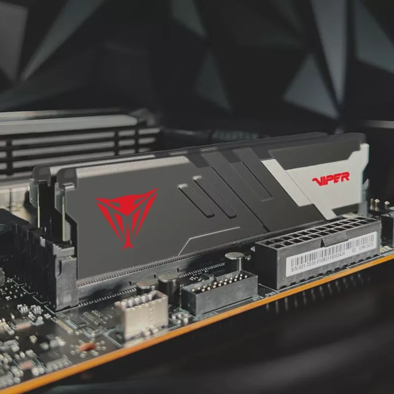 Patriot PVV516G60C30 Viper Venom SINGLE DIMM, 16GB, DDR5, 6000 Mhz, CL36, 1.35V, Black HS