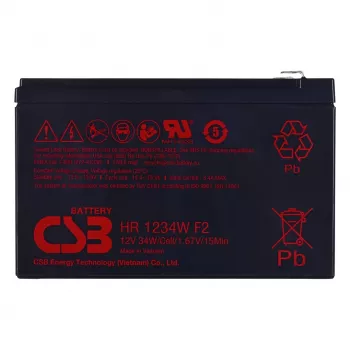 CSB akumuliatorius HR1234WF2 12V 9Ah sandarus švino rūgšties