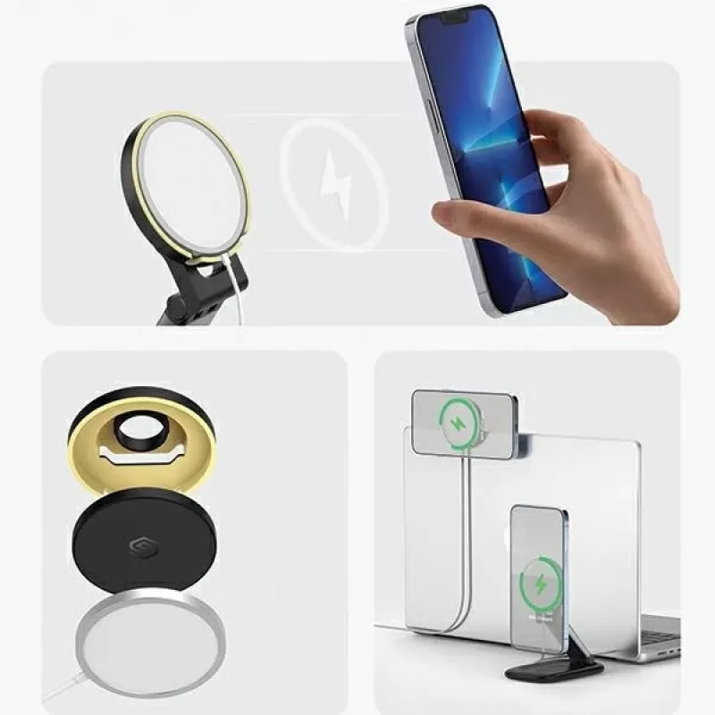 Magnetinis stovas SODI BM-310 juodas MagSafe mobiliesiems įrenginiams
