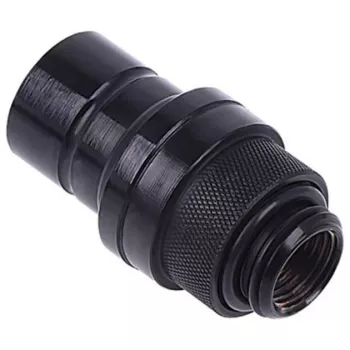 Alphacool 17440 žalvarinė jungtis aušinimui, juoda, 32×86×32 mm