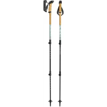Trekkingo lazdos Leki Makalu Lite reguliuojamos 90–125 cm, pilkai žalios