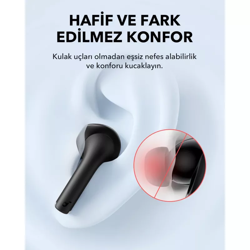 Belaidės ausinės Anker Soundcore A3994G11 K20i, juodos, intraauralinės