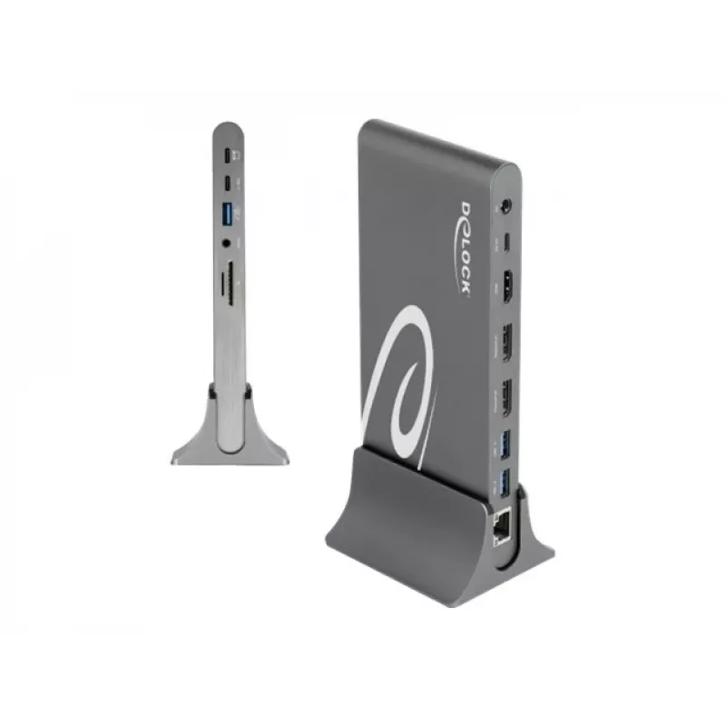 Dockingo stotelė DeLOCK USB Type-C DP 1.4 Triple 4K Display