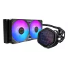Skysčio aušintuvas procesoriui Cooler Master MasterLiquid 240 Atmos II 240mm RGB, 240mm radiatorius, RGB apšvietimas