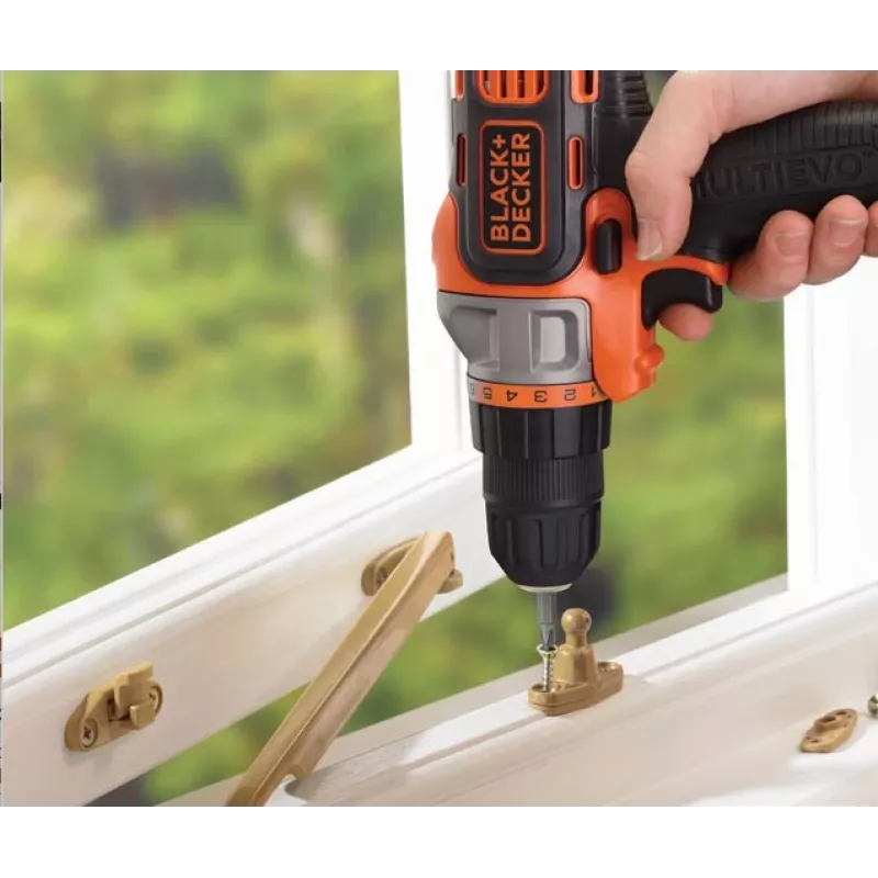 Gręžtuvas Black & Decker MT218KB 800 aps./min. Juoda, Oranžinė 1,46 kg