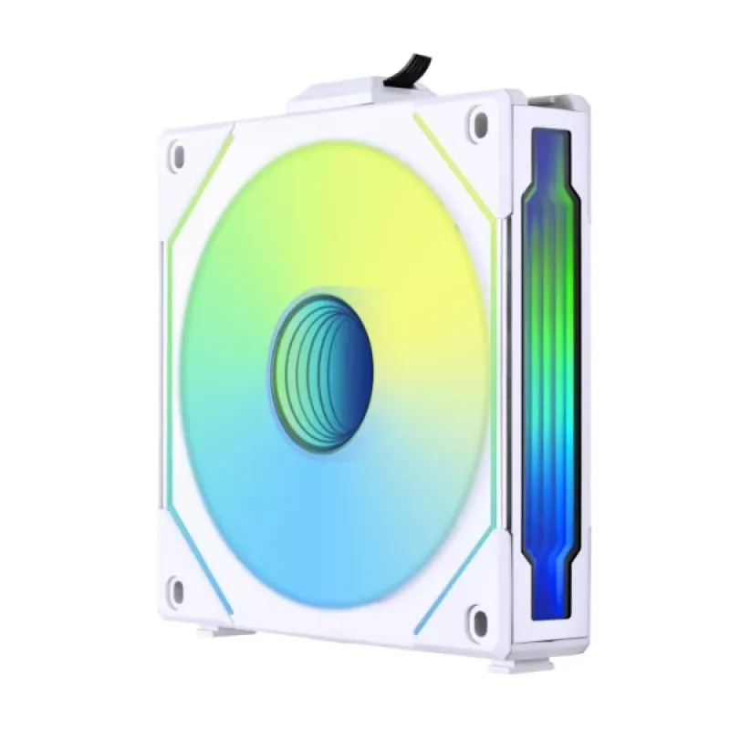 120 mm Lian Li UNI FAN SL-INF Wireless ARGB PWM — Baltas, modulinė magnetinių ventiliatorių sistema