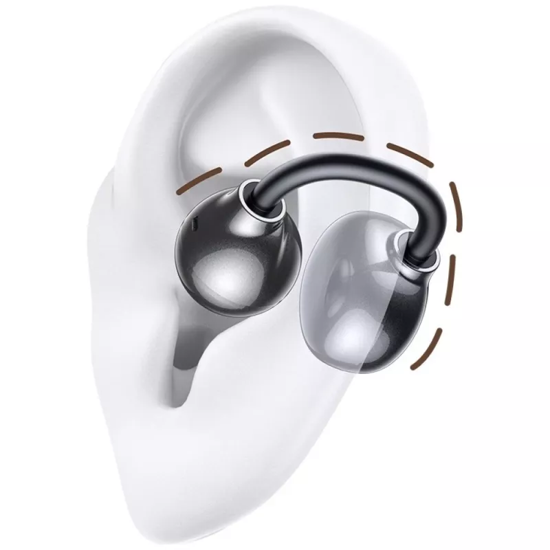 Belaidės ausinės USAMS Echo R02 Clip-on pilkos