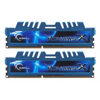 G.Skill 16GB Ripjaws X dviejų kanalų atminties rinkinys - mėlyna (2x 8GB, DDR3 1600MHz, 1,5V, F3-1600C9D-16GXM, XMP paruoštas)