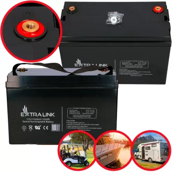 Extralink akumuliatorius AGM 12V 100Ah be priežiūros