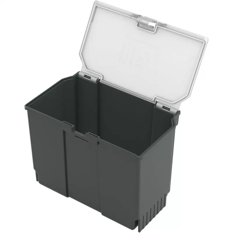 Laikymo dėžė Bosch SystemBox stačiakampė polipropileninė 176×105×133 mm Juoda/Pilka