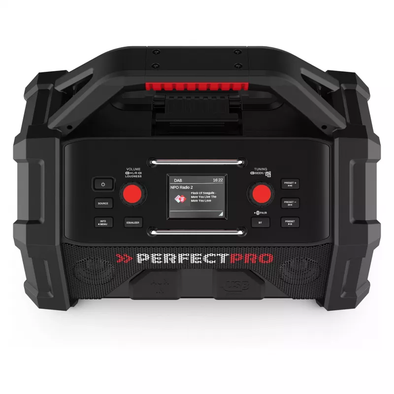Nešiojamas statybinis radijas PerfectPro ROCKTAGON 18V