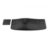 HP 960 ergonomiška belaidė klaviatūra, pilno dydžio (100 %), RF belaidė + Bluetooth, membraninė, juoda