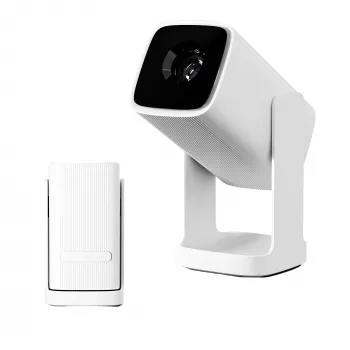 Nešiojamas projektorius WANBO Cube 1 Alpine White – 720p, 350 ANSI liumenų, Android TV 11