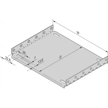 SCHROFF Montavimo plokštė Abdeckbleche – Montavimo plokštė 28TE 220T (34563009)