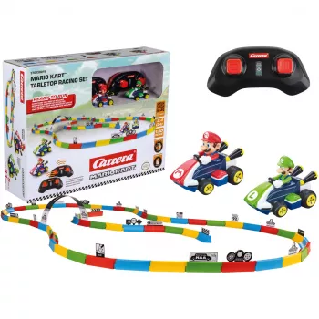 CARRERA RC stalo lenktynių rinkinys Mario 370430015 – 2,4 GHz nuotolinio valdymo Mario ir Luigi