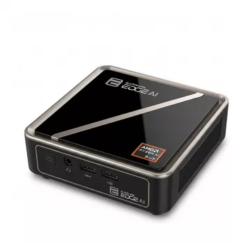 Barebone mini kompiuteris Sapphire EDGE AI 370 4H020-02-40G su AMD Ryzen AI HX 9 370 ir AMD Radeon 890M