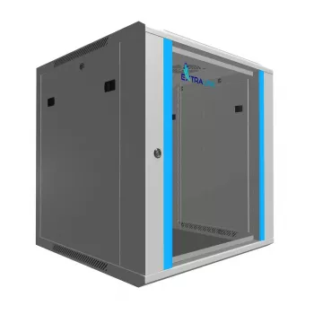Sieninis tinklo spintos korpusas Extralink 12U 600x600 pilkas