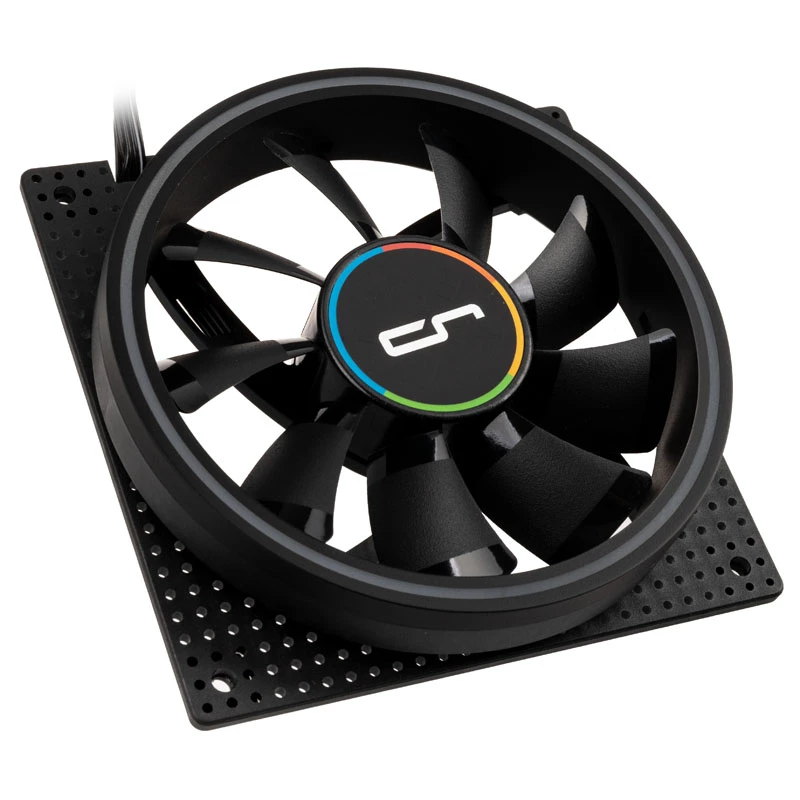 Ventiliatorius Cryorig Crona S 120 mm juodas — 400–1700 RPM, 16,5–29,7 dB, 60,6 CFM, 2,65 mmH₂O