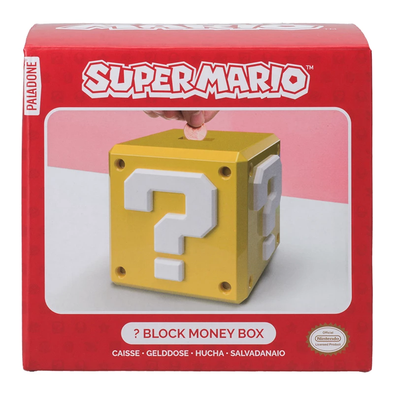 Taupyklė Paladone Super Mario Question Block monetas talpinantis dizainas