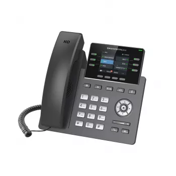 IP telefonas Grandstream GRP2613W juodas, 4 linijos, TFT 2,4 colio