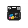 Original HP 308 trispalvė kasetė (cian, magenta, geltona) – standartinė talpa