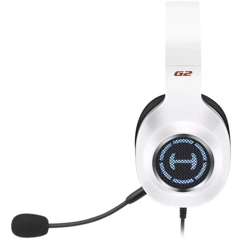 Edifier G2 II – laidinės ausinės per ausį su mikrofonu, baltos