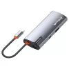 USB-C centrinis įrenginys Tellur TLL321061 su PD 3.0 100W, HDMI išėjimu ir 3× USB 3.0 prievadais