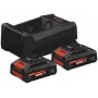 Bosch 2x EXBA18V-40+ GAL 12V/18V-80 1600A0373J Akumuliatoriai ir įkroviklis 18 V 4