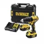 DEWALT XR 18V gręžtuvas-suktuvas, bešepetėlis, 2x akumuliatorius 4Ah, įkroviklis